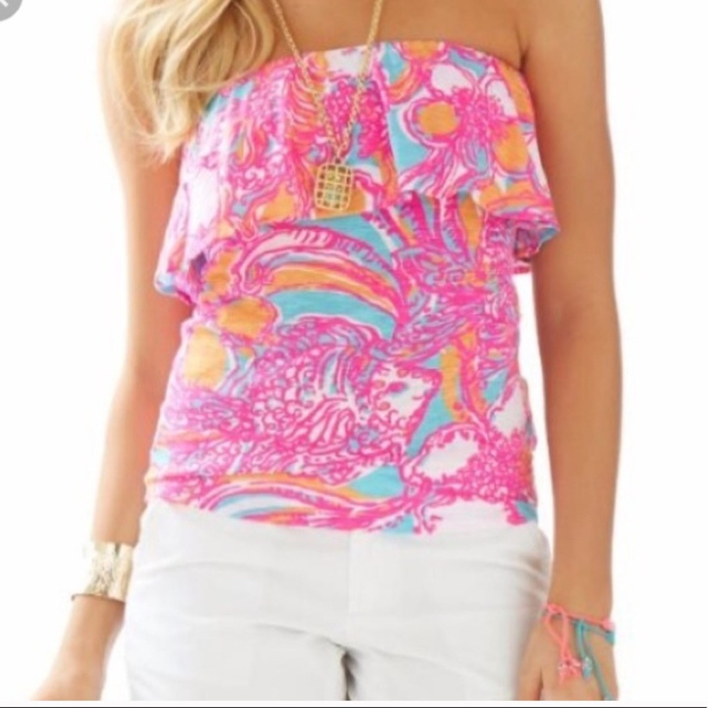 Lilly Pulitzer Wiley Strapless Tank